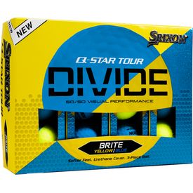 Q-Star Tour Divide 2 Yellow/Blue Golf Balls