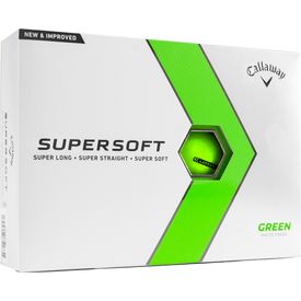 Supersoft Matte Green Golf Balls