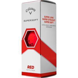 Supersoft Matte Red Golf Balls