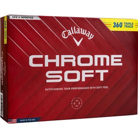 Chrome Soft 360 Triple Track Yellow Golf Balls