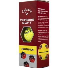 Chrome Soft TruTrack Yellow Golf Balls