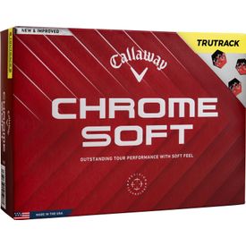 Chrome Soft TruTrack Yellow Golf Balls