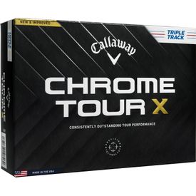 Chrome Tour X Triple Track Logo Overrun Golf Balls