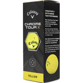 Chrome Tour X Yellow Golf Balls