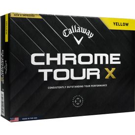 Chrome Tour X Yellow Golf Balls