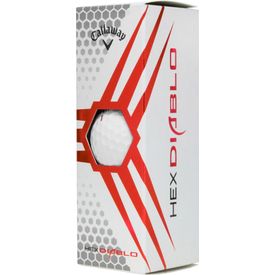 White HEX Diablo Golf Balls