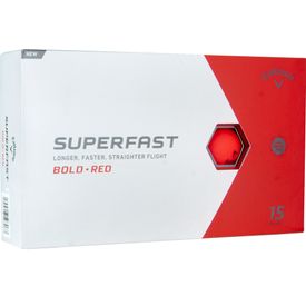 Superfast Bold Red Golf Balls - 15 Ball Pack