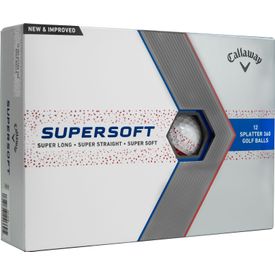 Supersoft Splatter 360 Red Golf Balls