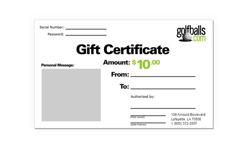 Gift Certificates