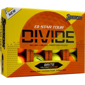 Q-Star Tour Divide 2 Yellow/Orange Golf Balls