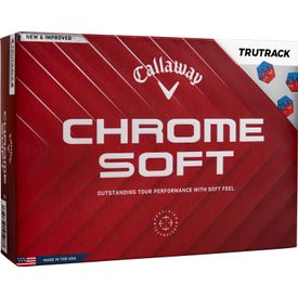 Chrome Soft Blue/Red TruTrack Golf Balls