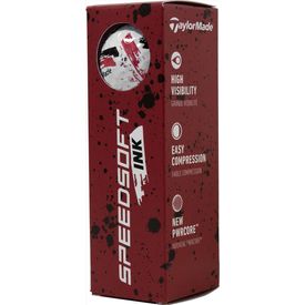 SpeedSoft Ink Red Golf Balls