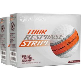 Tour Response Stripe Orange Golf Balls - Double Dozen