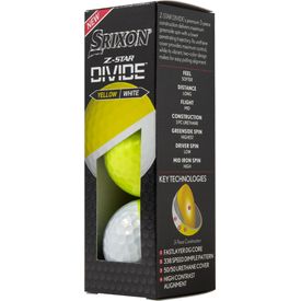 Z-Star 8 Divide White/Yellow Golf Balls